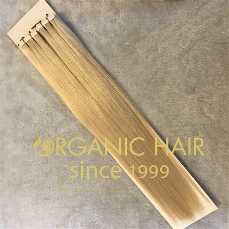 Blonde #60 color invisible tape in hair extensions H57